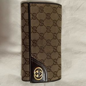 Authentic Gucci Monogram Bifold Wallet